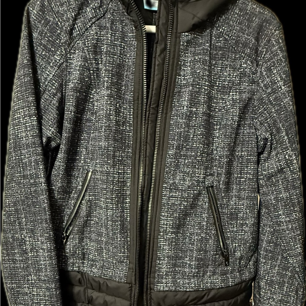 Free Country Men's Black and Gray Puffer Jacket